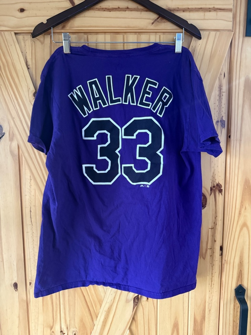 Larry WALKER Rockies 33' Graphic Tee large t shirt Jersey